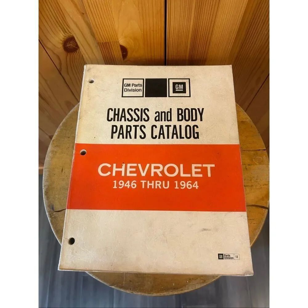 1946-1964 Chevrolet Chassis and Body Parts Catalog Passenger Car GM 1974 (5424)
